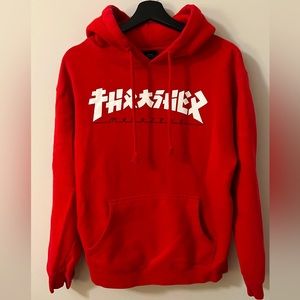 Thrasher Red Godzilla hoodie